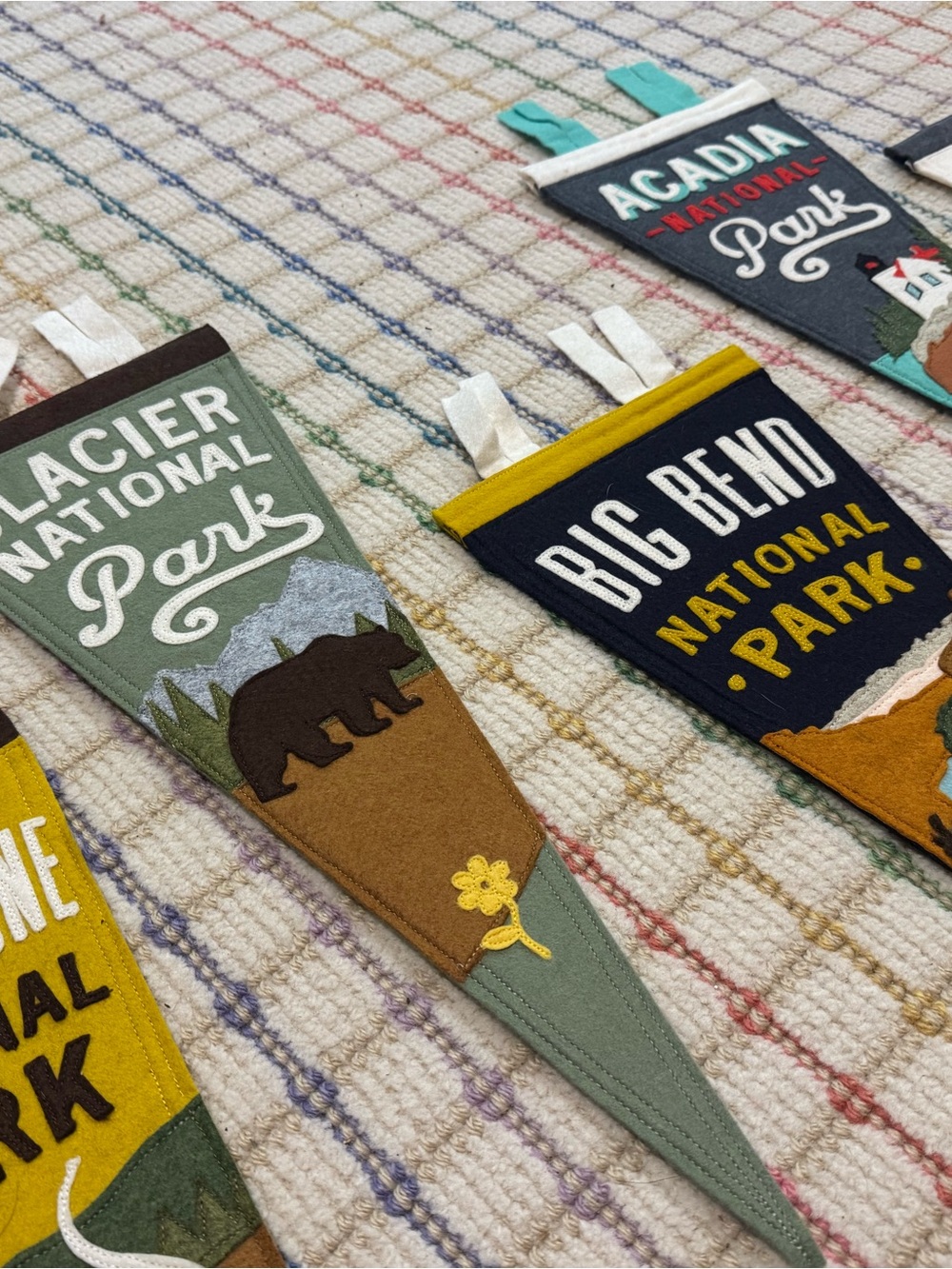 Yoho & do- Designer Felt Pennants- as a set or individually